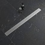 100x10cm SUS304 Stainless Steel Net-Pattern Shower Floor Drain