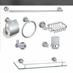 7-Piece Aluminum Bathroom Accessories Set
