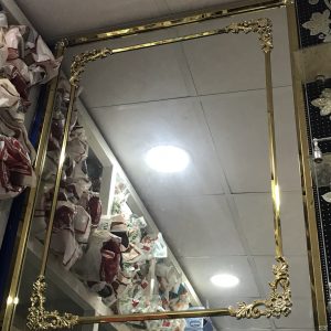Designer Mirror with Golden Frame
