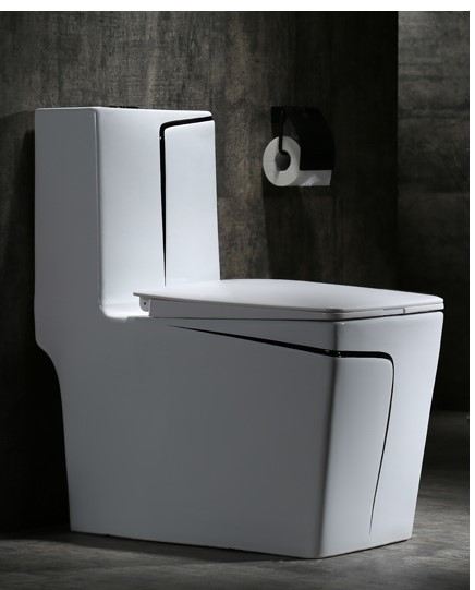 Executive Italian Designer Water Closet in Black-L - Model BT-CC27