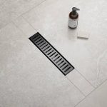 30x10cm Black Linear Shower Floor Drain for Efficient Waste Flow