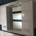 Double Storage Locker Mirror Cabinet - Model P03